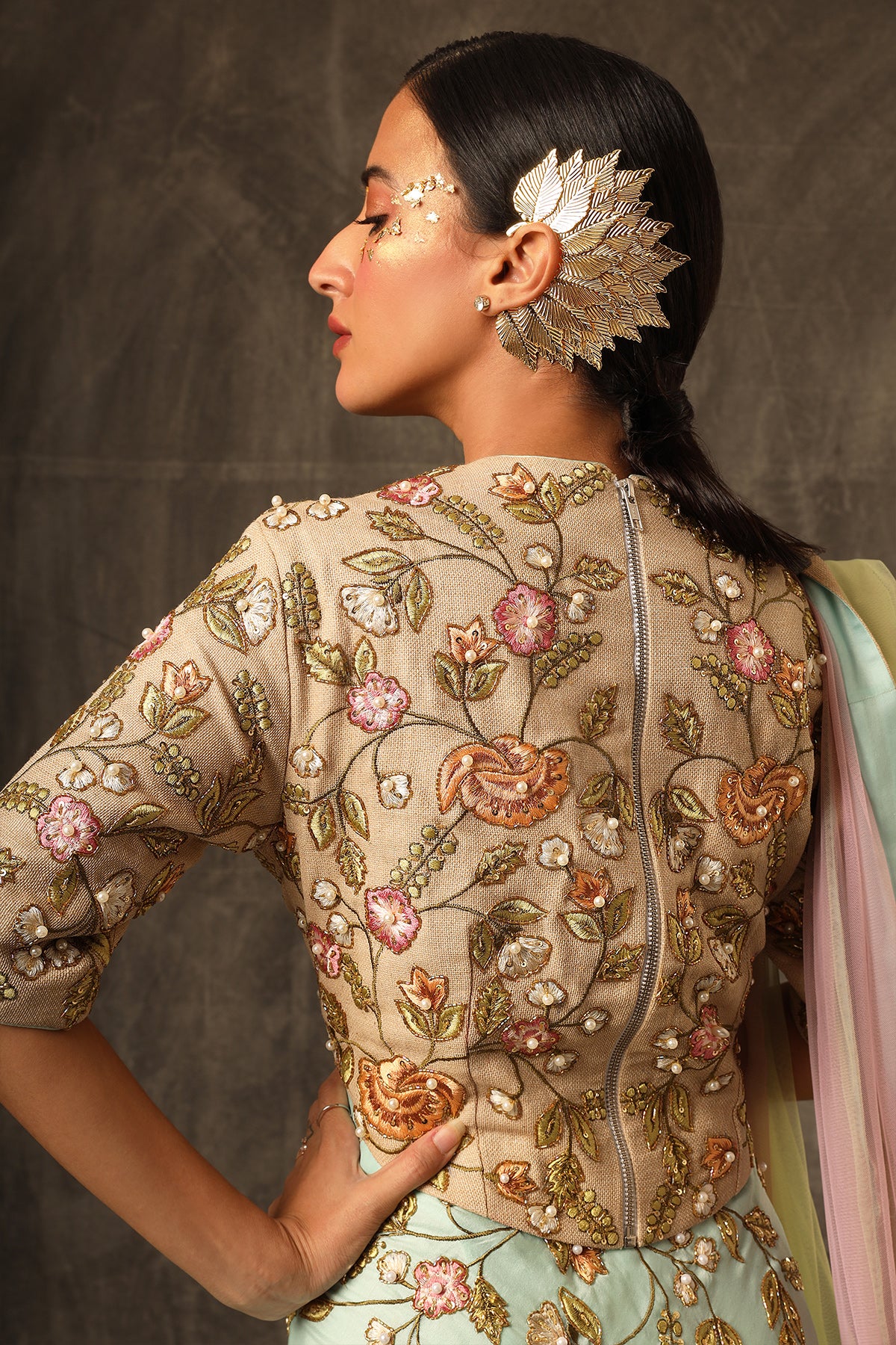 Allyott Top with Lehenga