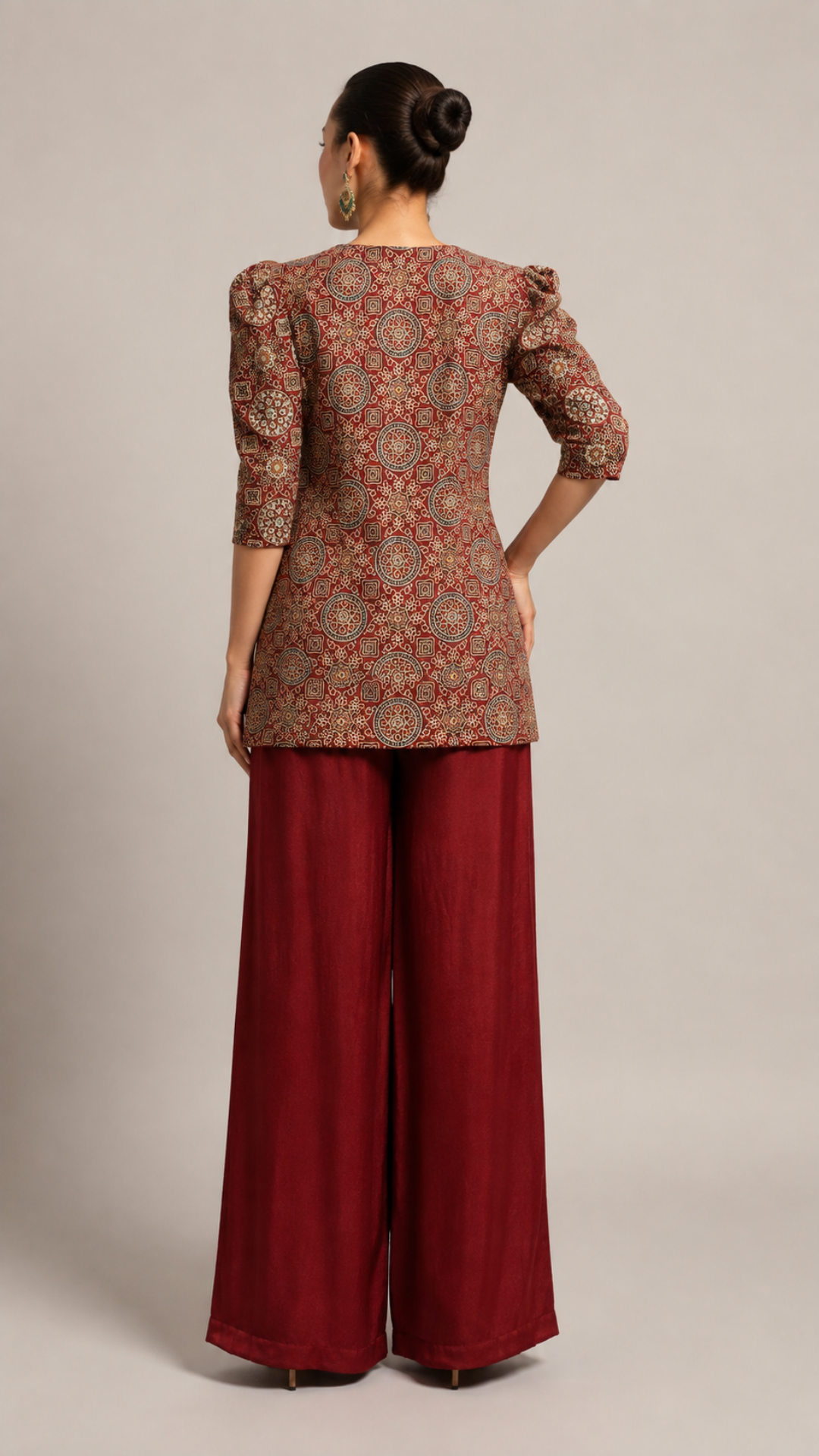 Heritage Print Peplum Co-Ord Set