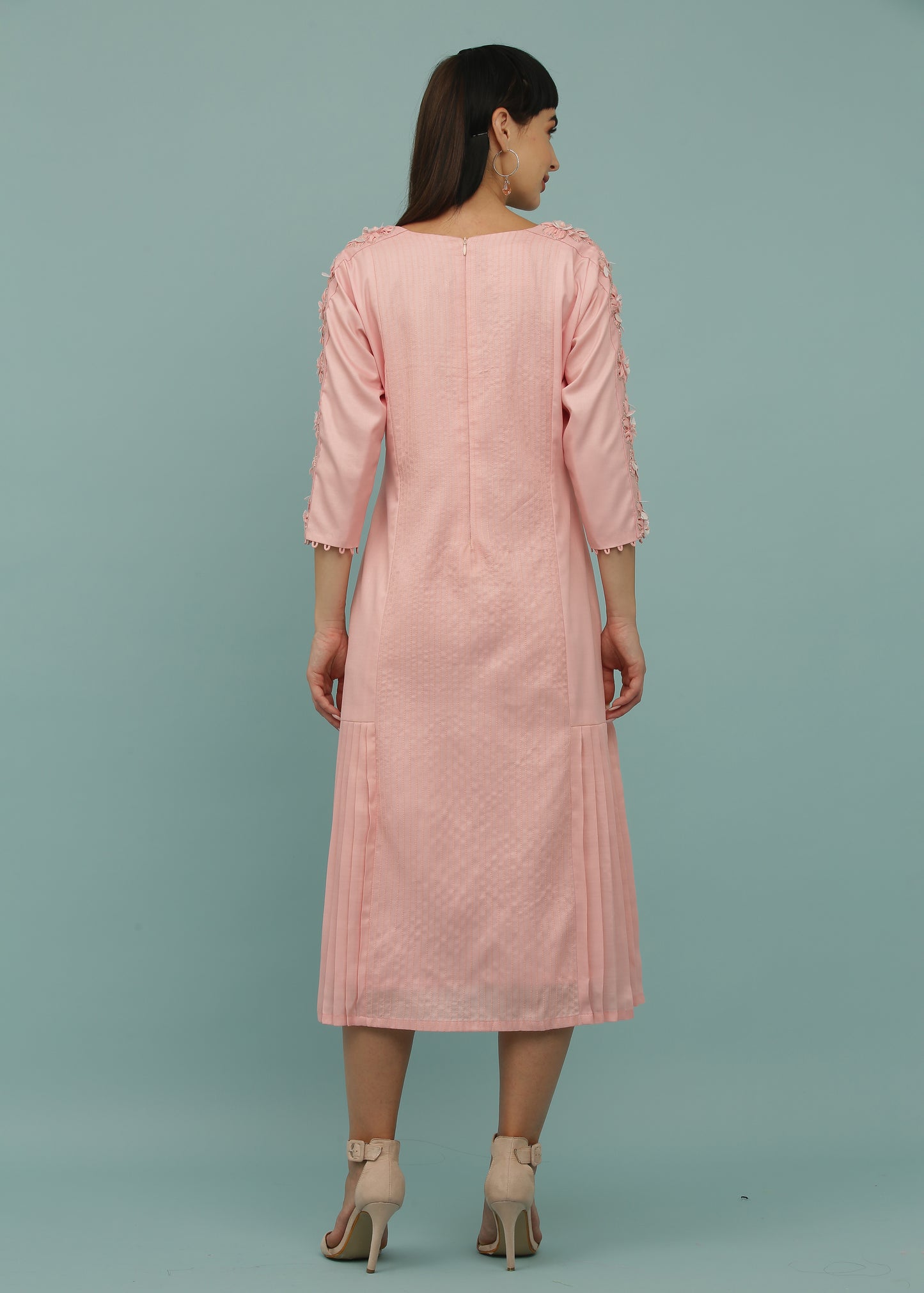 Blush Pink A-Line Dress