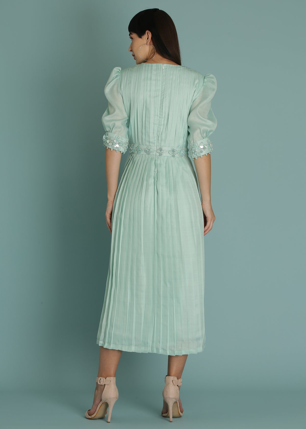 Light turquoise Blue A-Line Dress