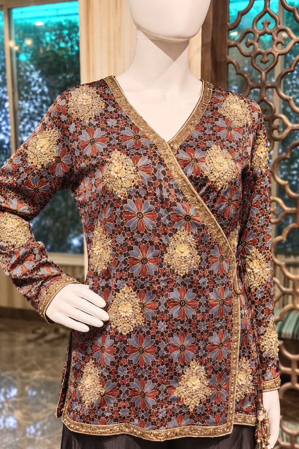Noir Mehrun Printed Wrap Ensemble