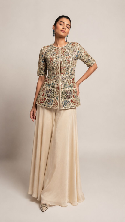 Heritage Print Peplum Co-Ord Set