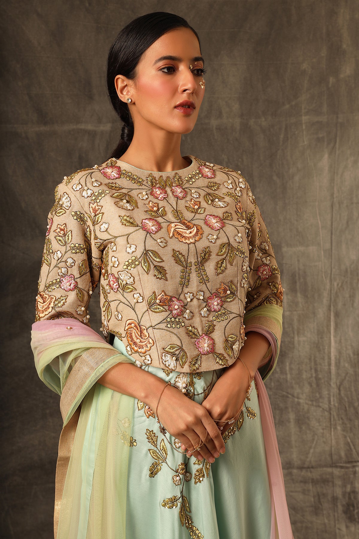 Allyott Top with Lehenga