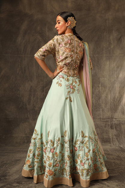 Allyott Top with Lehenga