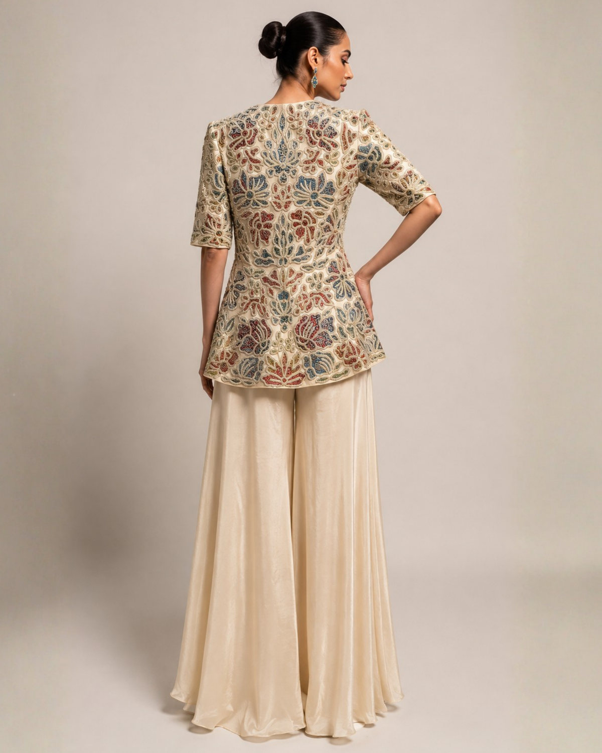 Heritage Print Peplum Co-Ord Set