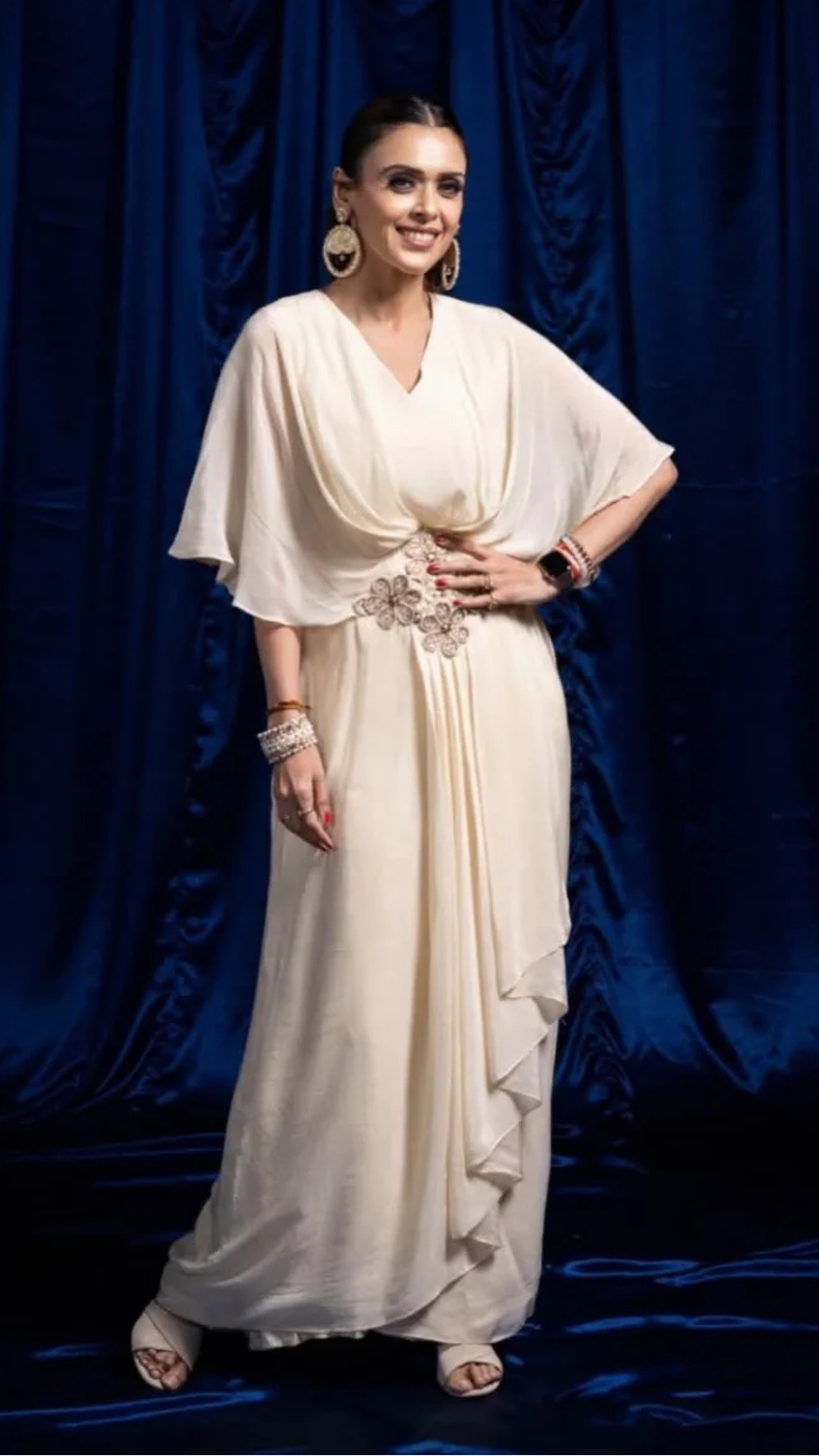 Hrishitaa Bhatt in Fawn Drape Tunic