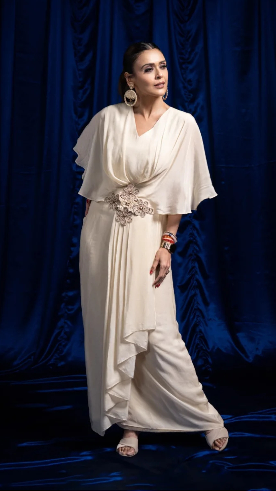 Hrishitaa Bhatt in Fawn Drape Tunic