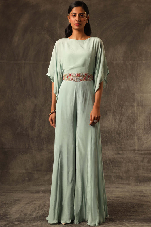 Menta Verde Flared jumpsuit