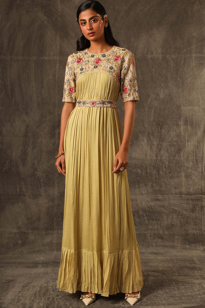 Cuey Gathered maxi dress
