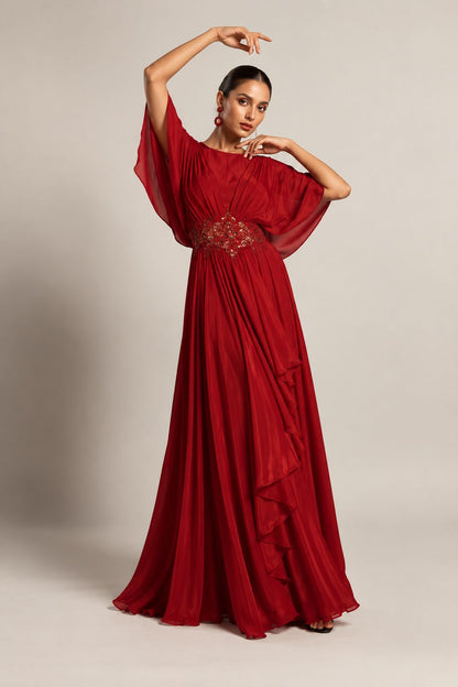 Carmine Reverie Gown