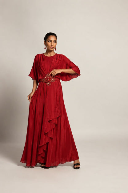 Carmine Reverie Gown