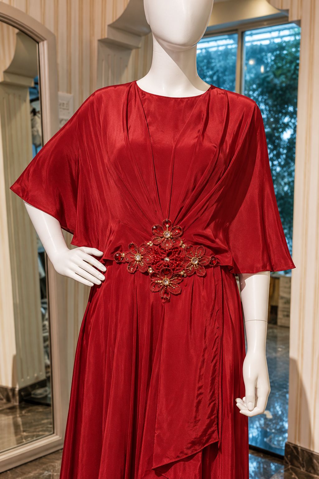 Carmine Reverie Gown