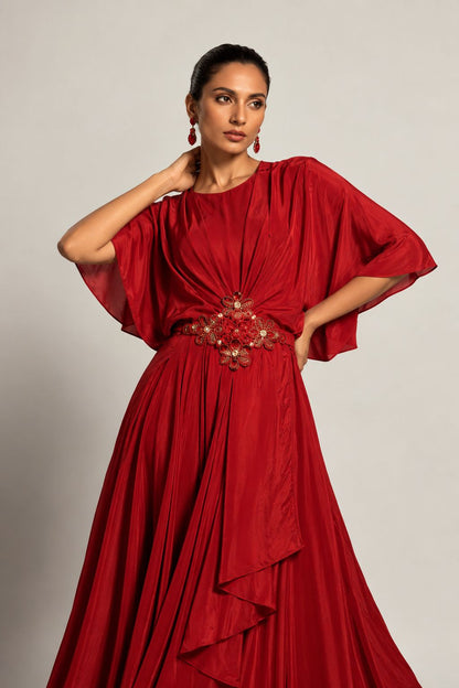 Carmine Reverie Gown