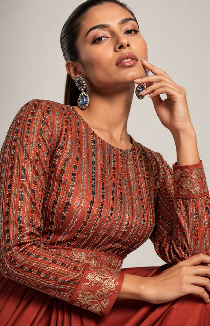 Sienna Veil Drape Gown