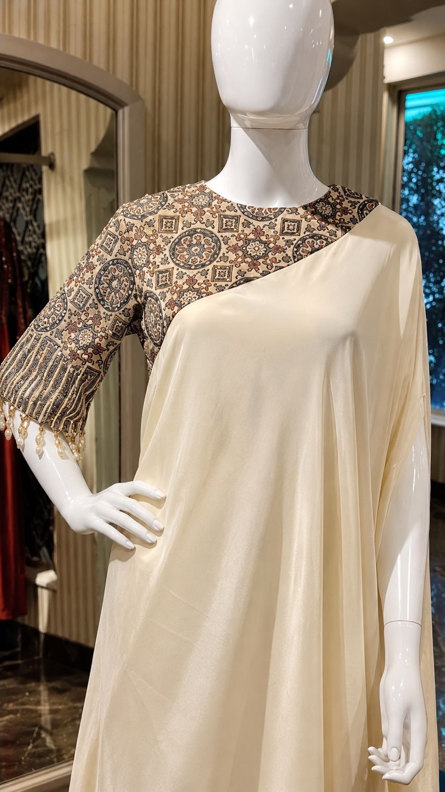 Ivory Aster Draped Saree