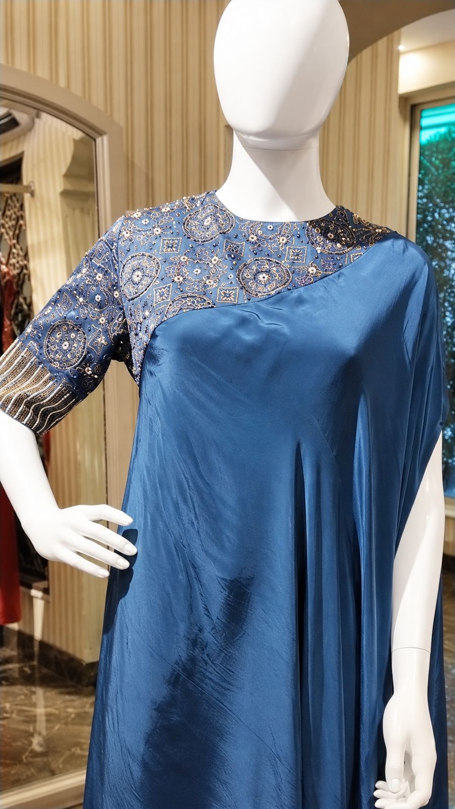 Sapphire Celeste Draped Set