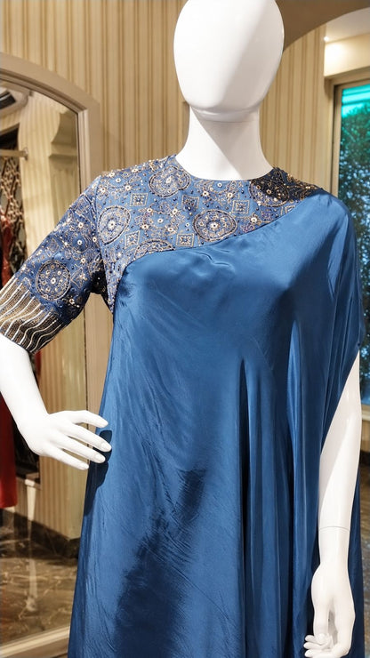 Sapphire Celeste Draped Set