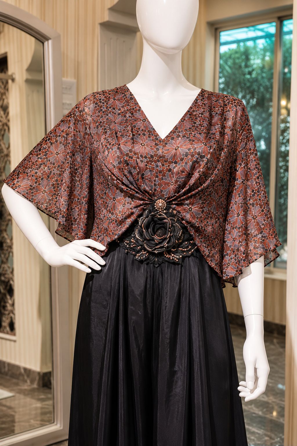 Cinder Bloom Palazzo Ensemble