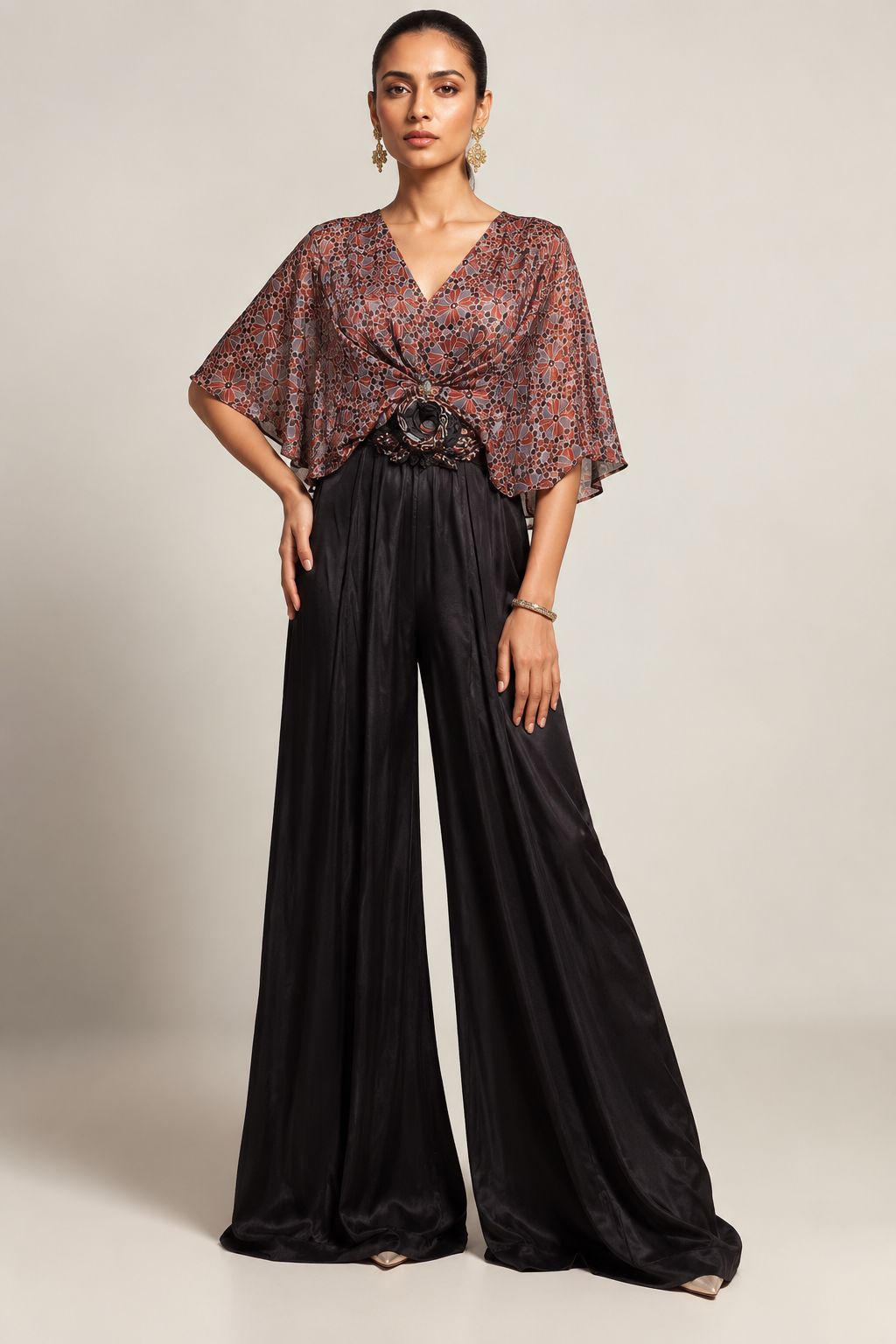 Cinder Bloom Palazzo Ensemble
