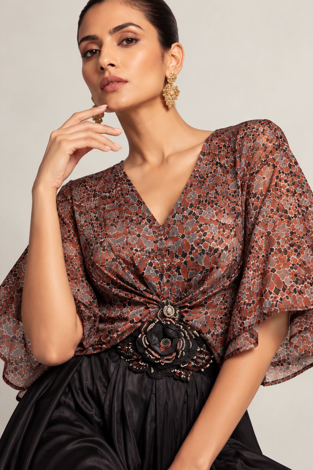 Cinder Bloom Palazzo Ensemble