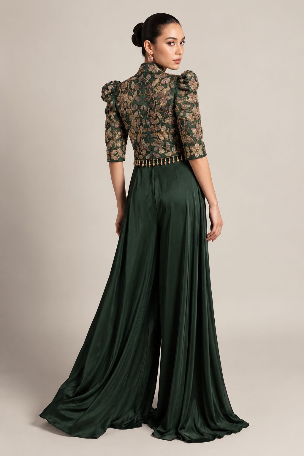 Emerald Rhapsody Couture Jumpsuit