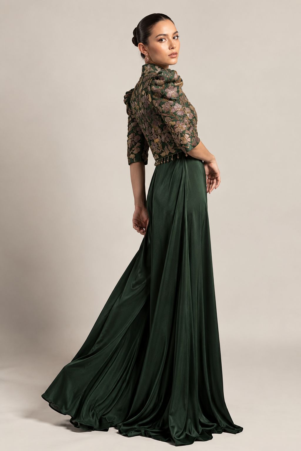 Emerald Rhapsody Couture Jumpsuit
