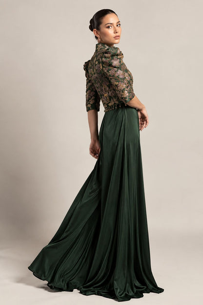 Emerald Rhapsody Couture Jumpsuit