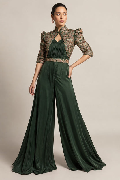Emerald Rhapsody Couture Jumpsuit