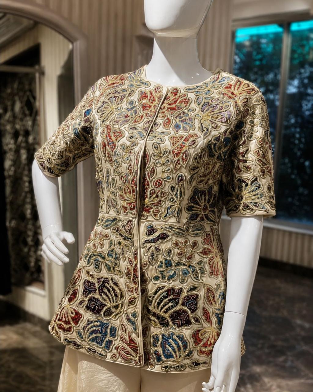 Heritage Print Peplum Co-Ord Set