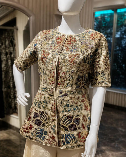 Heritage Print Peplum Co-Ord Set
